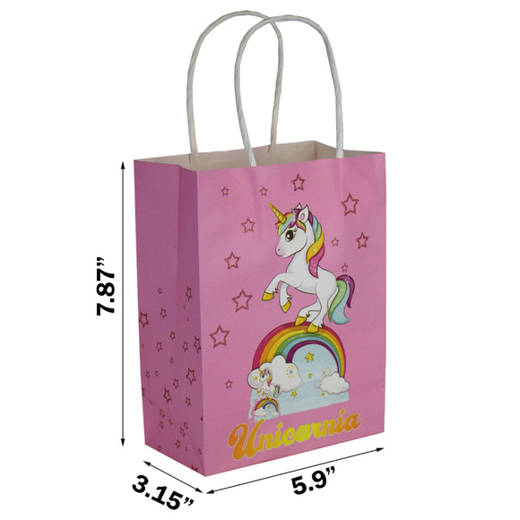 Unicorn Party Favor Candy Gift Paper Bags, 60 PCS - Picture 3 of 5